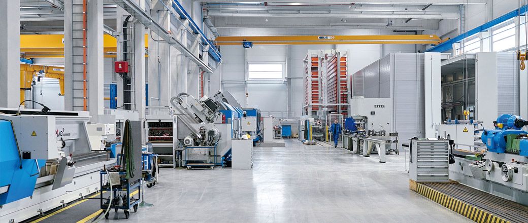 Inside view of the TROESTER factory